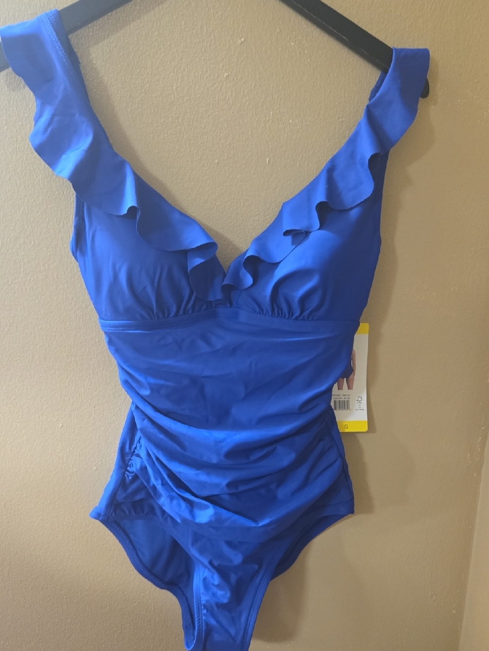 DKNY Electric Blue One-Piece Swimsuit